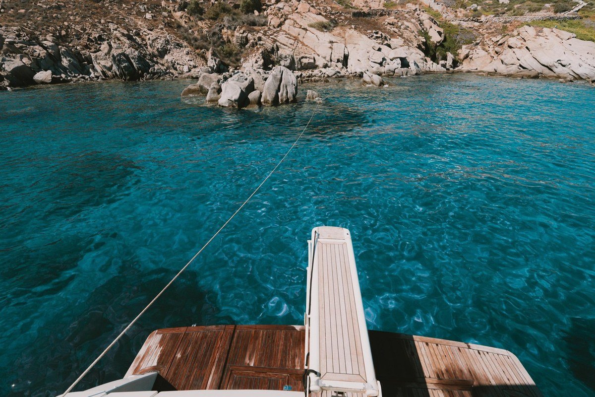 Aegean sea view from IL TUTTO yacht